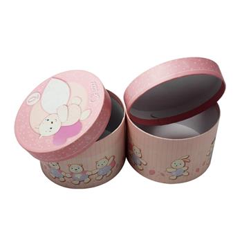 Customized printing round tube paper box for gift packaging