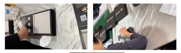 QC of packaging boxes factory