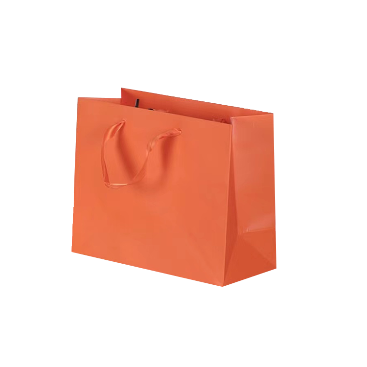 Custom logo paper bag with handles wholesale paper bag for shopping