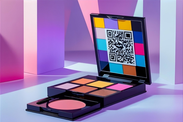 Cosmetic palette with AR