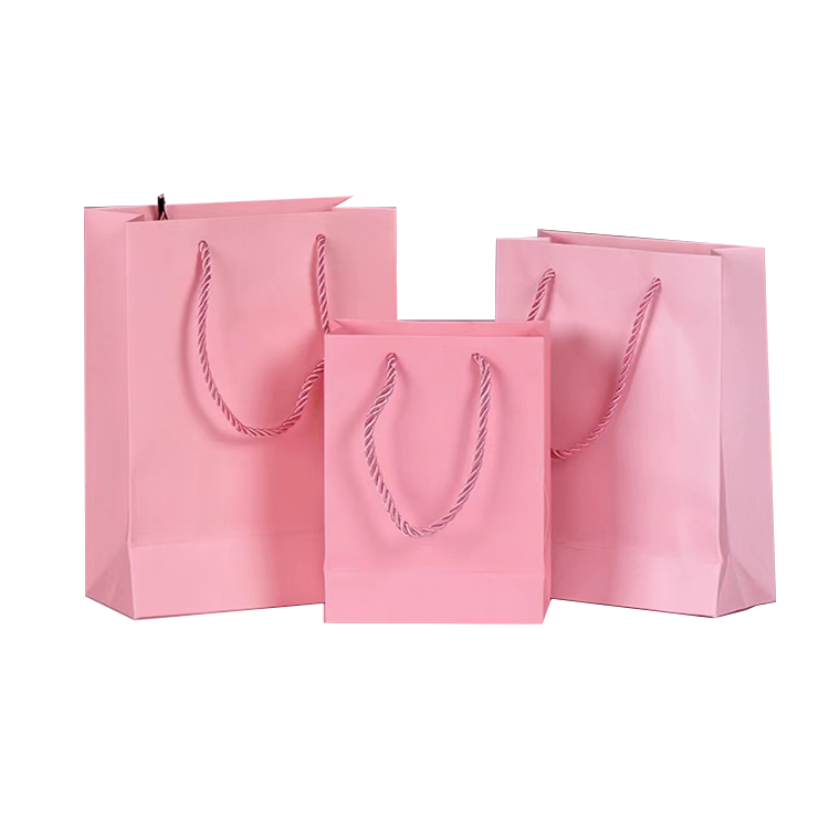 pink paper bags factory