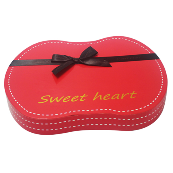 Custom new style of chocolate box with ribbon