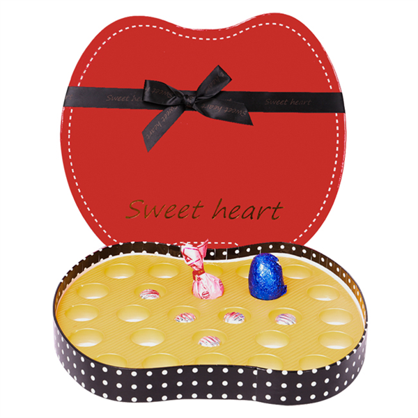  Custom Cardboard Paper Apple Shape Gift Chocolate Box Packaging