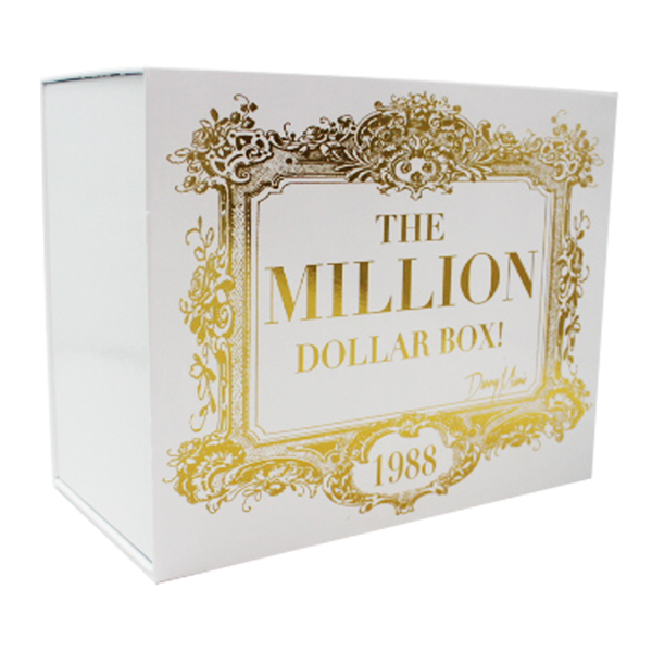 Luxury Clothes Packaging Foldable Gift Boxes with Gold Stamping