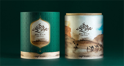 Mirage Arabica Coffee packaging