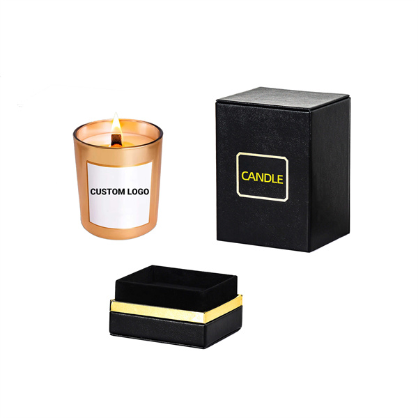 Black & Gold Packaging Box For Candles