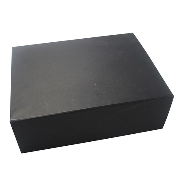 Black Card Foldable Gift Box With Corrugated Paper Tray 02