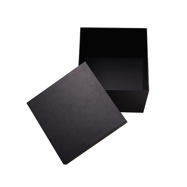 black square box with custom logo
