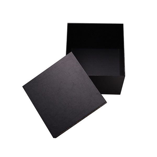 Stardard sizes paper black square flower gift boxes