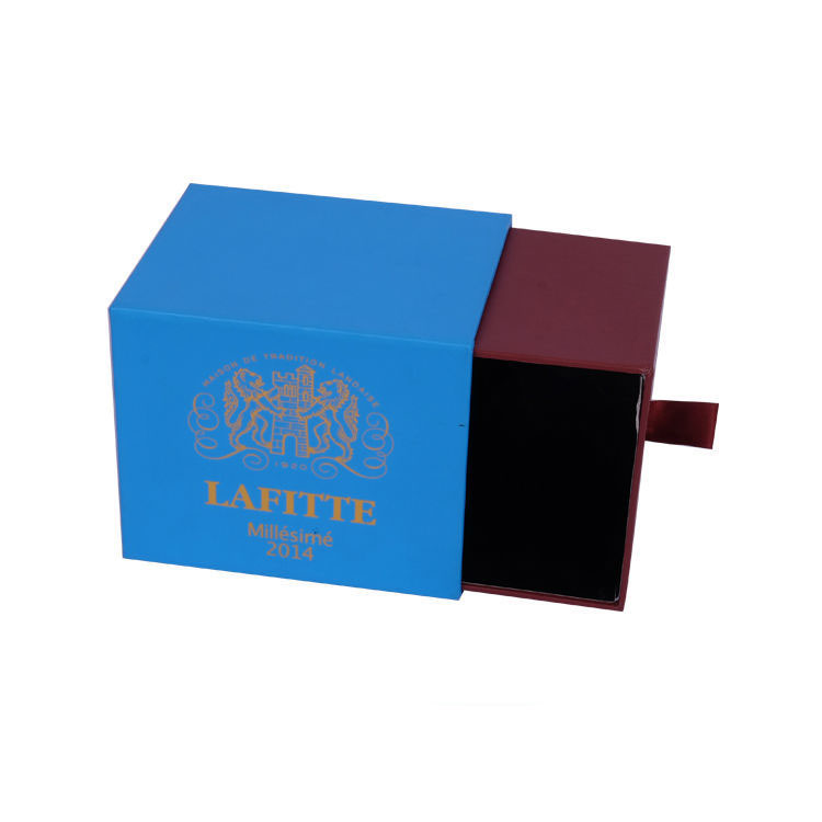 blue and brown mixed color bluetooth speaker packaging box