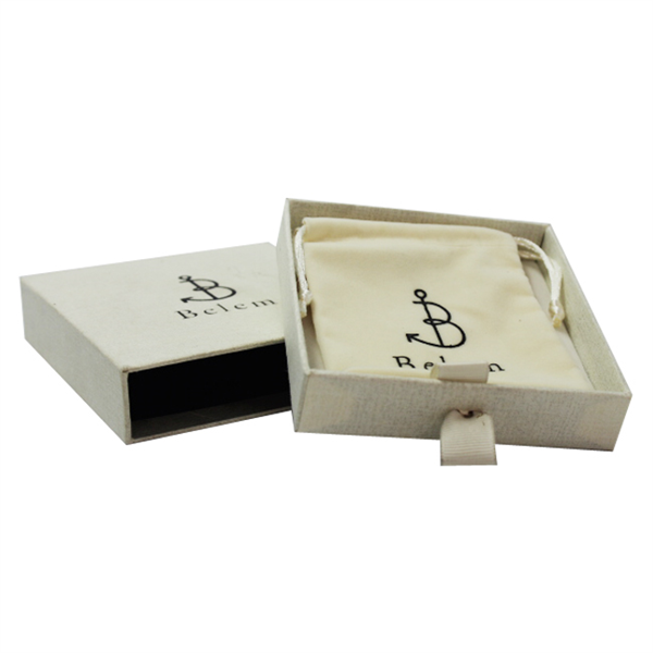 New Material Drawer Packing Gift Jewelry Bracelet Box with Velvet Bag