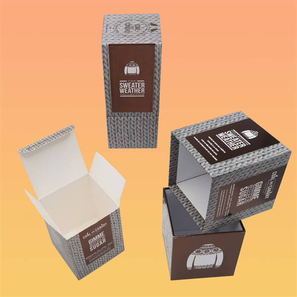 Custom candle packaging boxes wholesale with logo