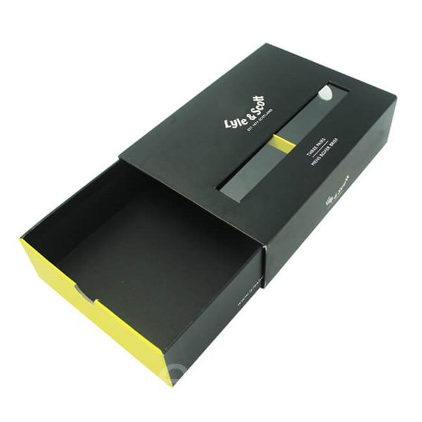 Custom rigid paper sliding box for boxing packaging