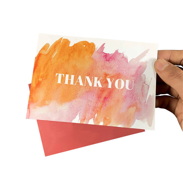 custom thanks you card for ecommerce