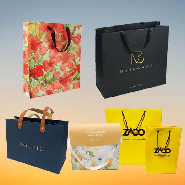 Custom paper bags with logo branded shipping bags wholesale