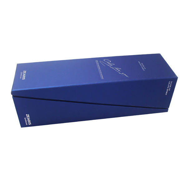 Customized Blue Paper Box for Wine Gift Packaging 04