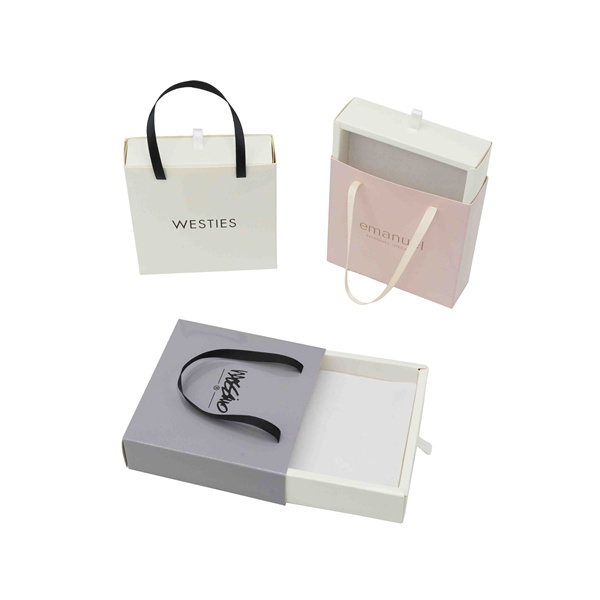 Bespoke jewelry drawer box with handle | Custom packaging