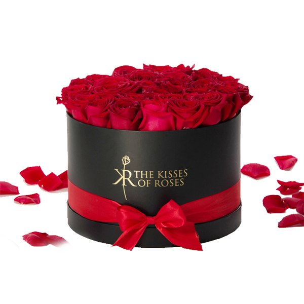 Custom Made Luxury Round Hat Box For Flowers/Flowers Packing Round Box/Round Flower Box