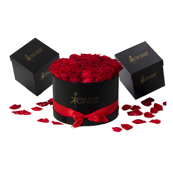 Red Round Hat Box Wholesale, Round Hat Boxes Custom, Printing Round Tube  Rose Gift Box