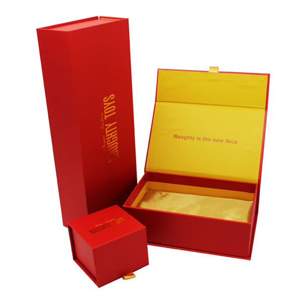 Customized sizes paper magnetic gift boxes with satin insert