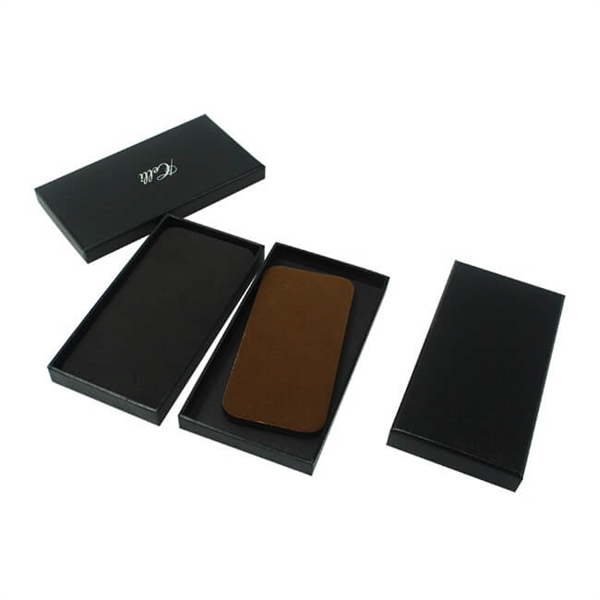  Small Black Phone Case Packaging Box with Lid