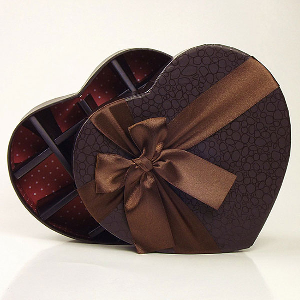 Heart Shaped Paper Gift Box for Chocolate Packaging