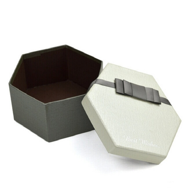 custom sizes hexagon paper box for stock purpose