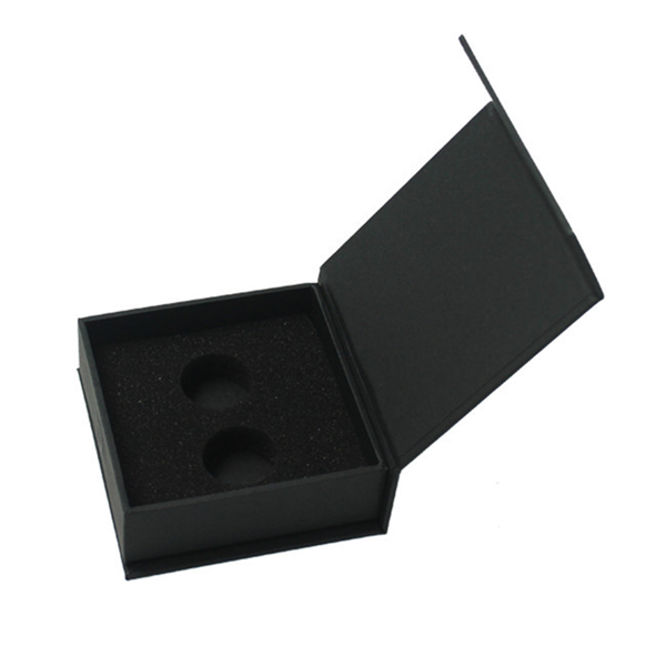 customized black magnetic paper box for product packaging