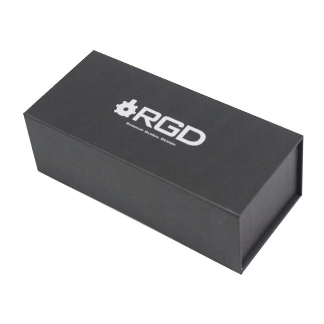 Small black card gift box with magnet closure