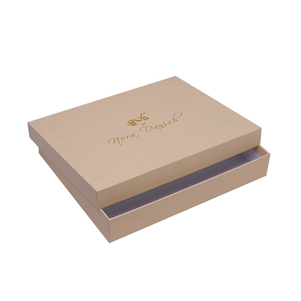 Customized fancy paper rigid box with lid for gift packaging