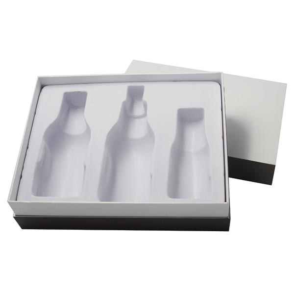Paper Cosmetic Gift Box with Lids and Plastic Tray 02