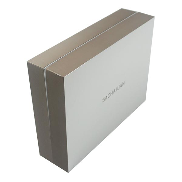 Paper Cosmetic Gift Box with Lids and Plastic Tray 03