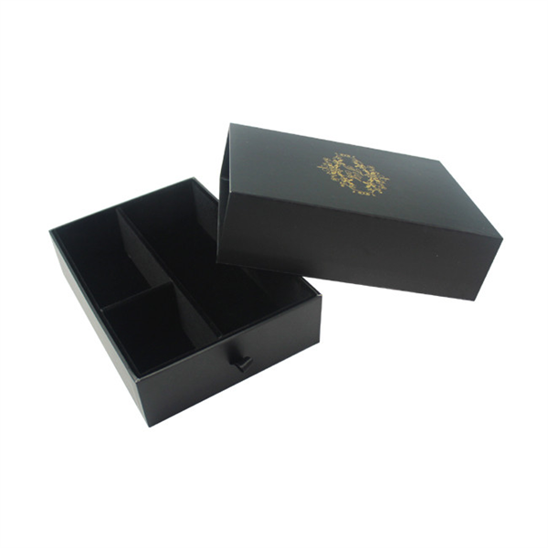Custom logo paper jewelry gift box with divider
