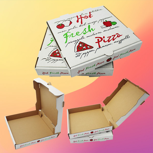 Custom pizza packaging box with logo wholesale