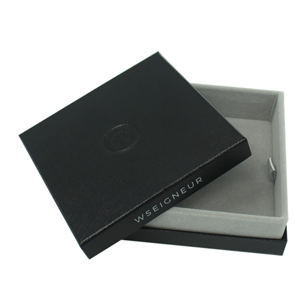grey velvet packaging gift box