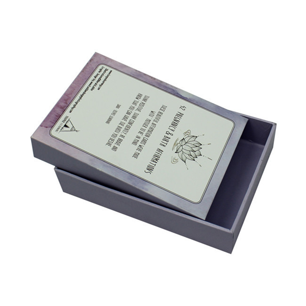 Custom Purple Design Essential Oil Gift Set Packaging box 