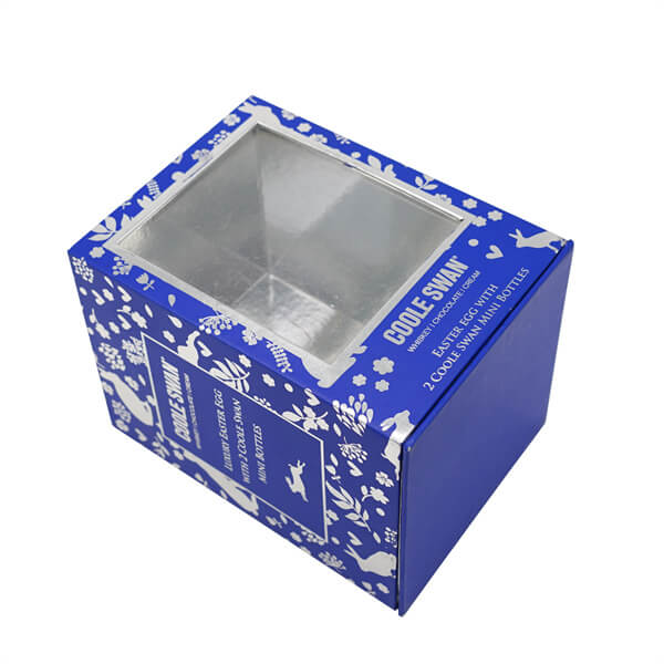 wine packaging box with window