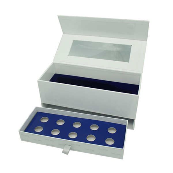 Custom Printing Luxury White Cardboard Wine Box , Multi-fonction Packaging wine Box